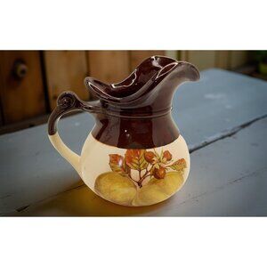 vintage collectible 1960s mccoy "fruit festival" glazed art pottery stoneware pi